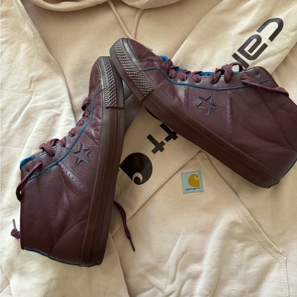 Converse One Star Pro Mid Shoes Deep Bordeaux RARE & GETTING RARER!!! - Picture 2 of 16
